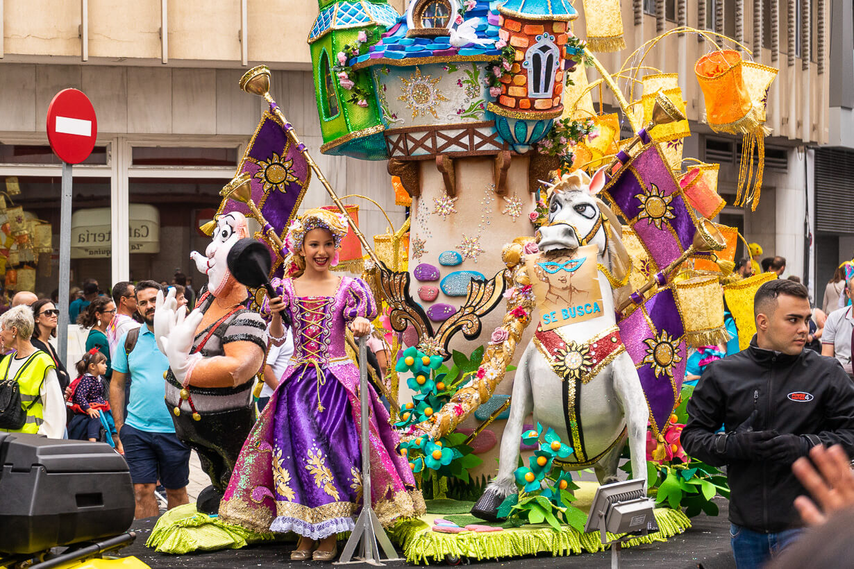 Las Palmasin karnevaalien 2020 lasten paraati