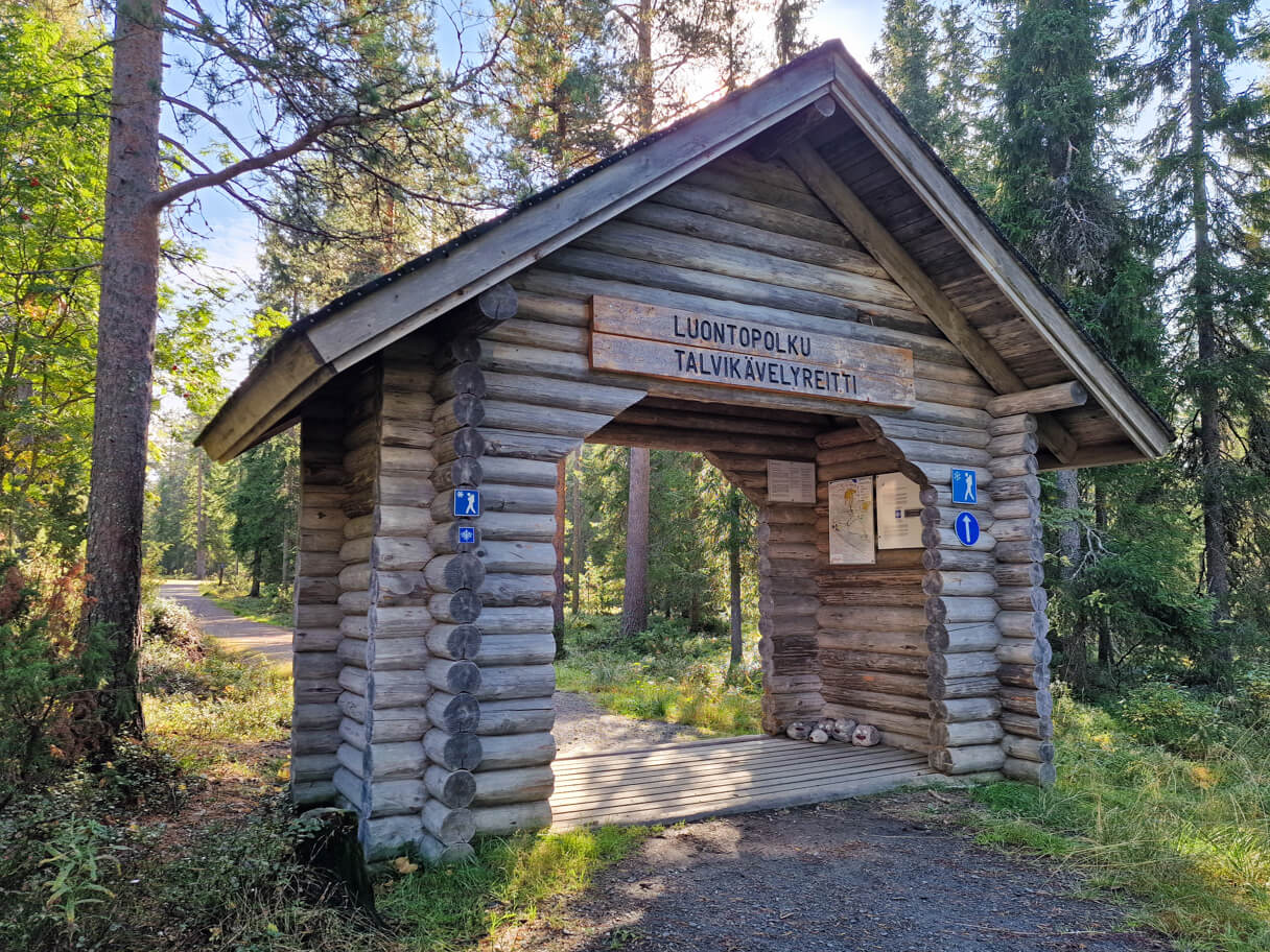 Ounasvaaran luontopolun lähtöportti