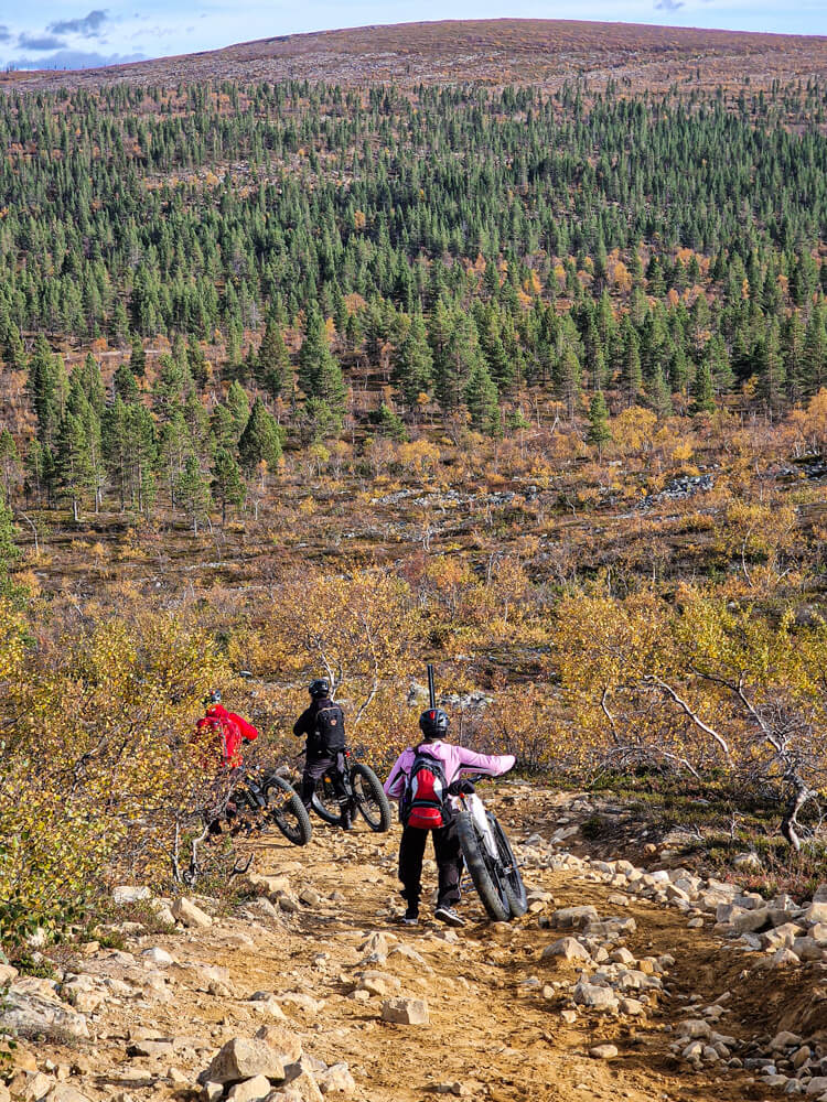 E-fatbiket, Luulampi, Saariselkä