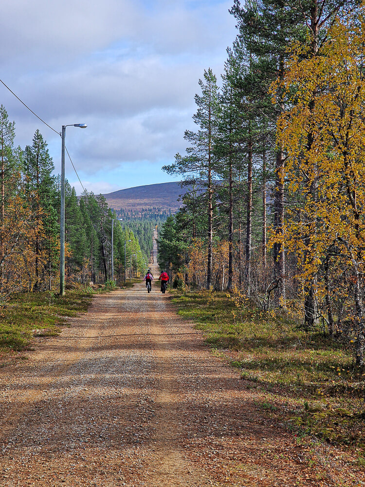 E-fatbike-pyöräily, Saariselkä, Kiilopää.