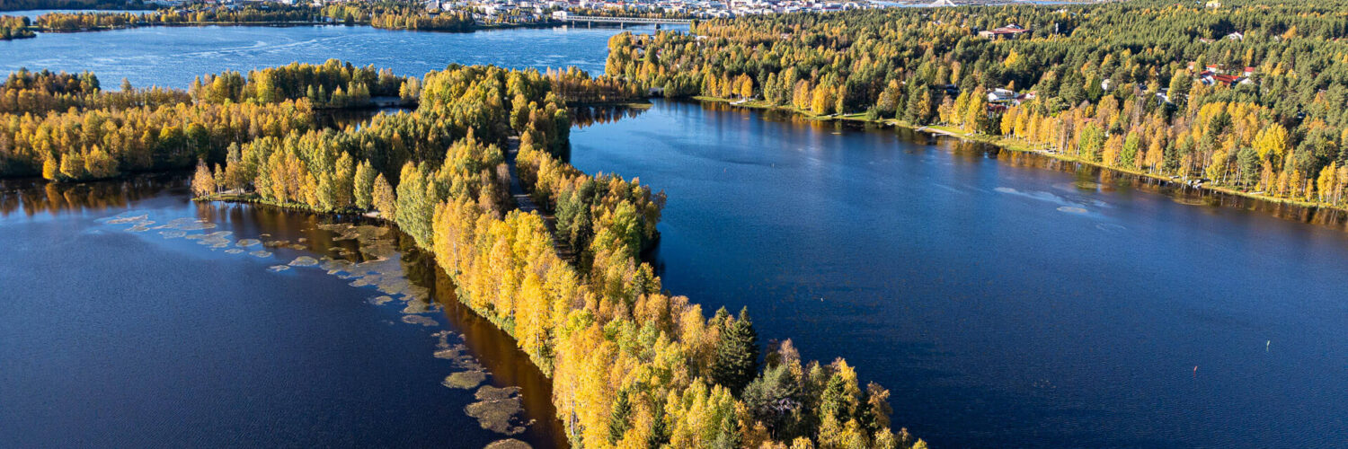 Rovaniemi ruskan aikaan: Salmijärvi, Kolpeneenharju, Keinuvuopaja ja Kemijoki.